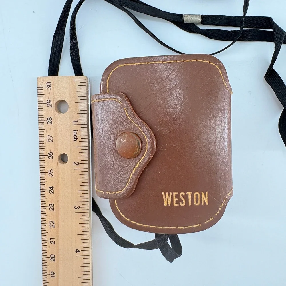 Vintage Weston Model 853 Direct Reading‎ Exposure Light Meter with Leather Case